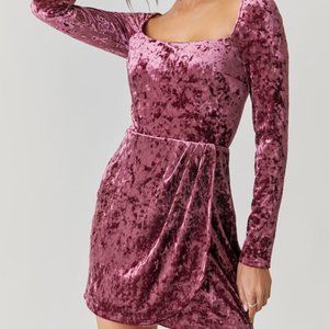 Francesca's velvet mini dress (NWT)
